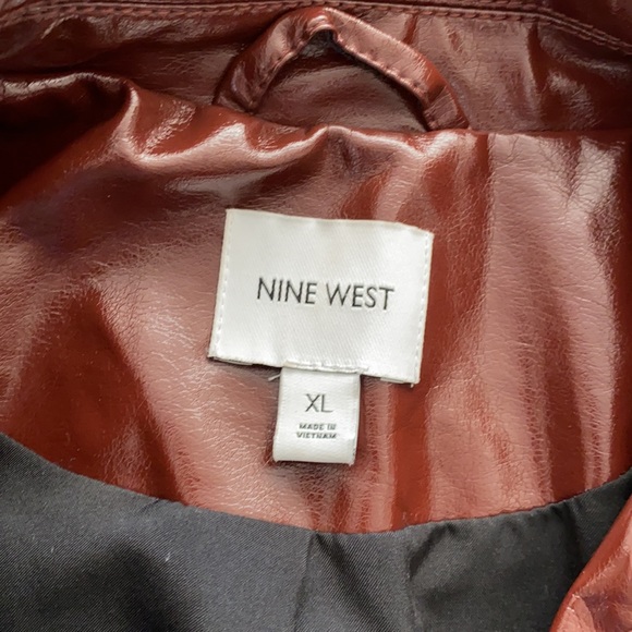 Brown faux leather jacket - Picture 3 of 6